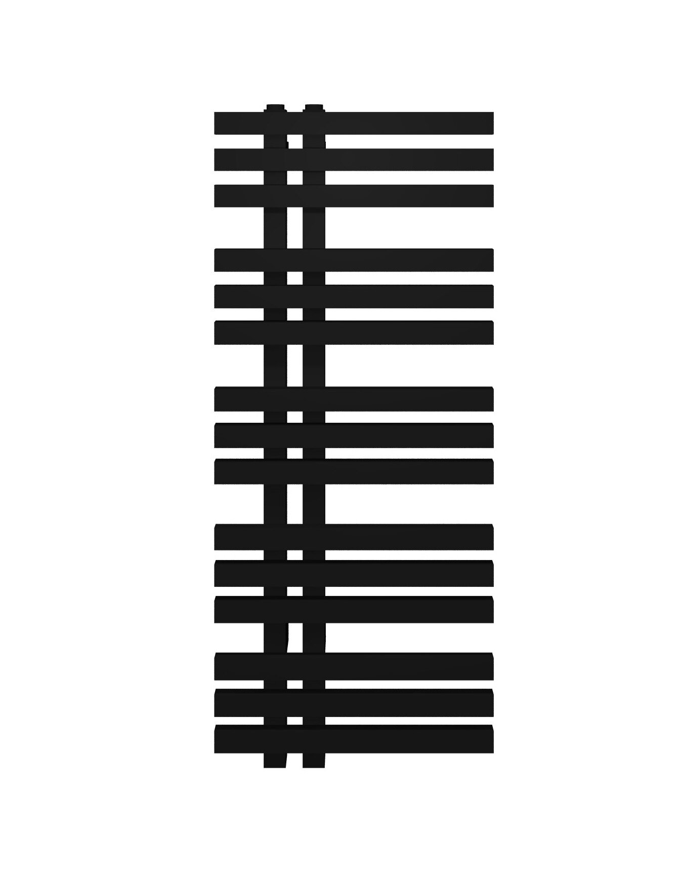 Radiador de agua Baho Mistral 120x50 negro