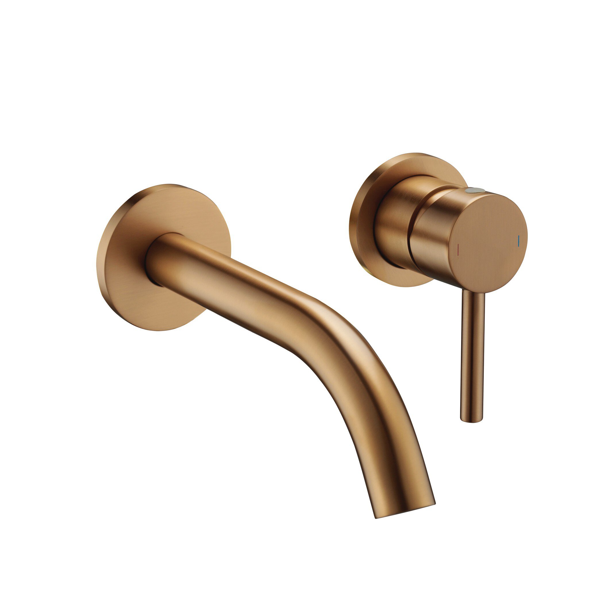 Grifo de lavabo empotrable Baho Rondo cobre