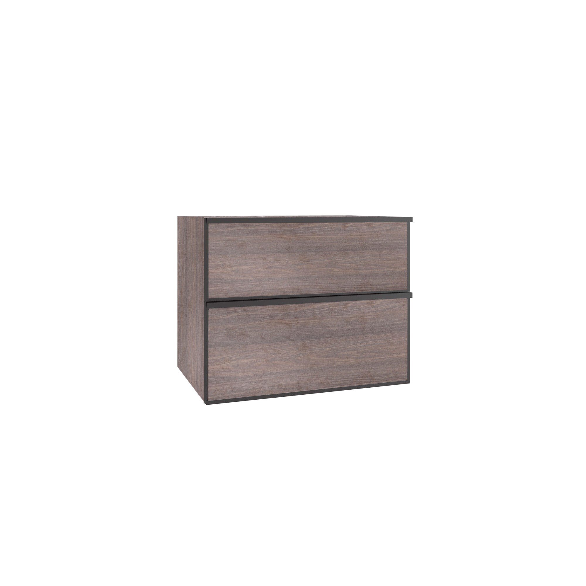 Mueble Baho Quadro suspendido 100x45cm Palma Roble