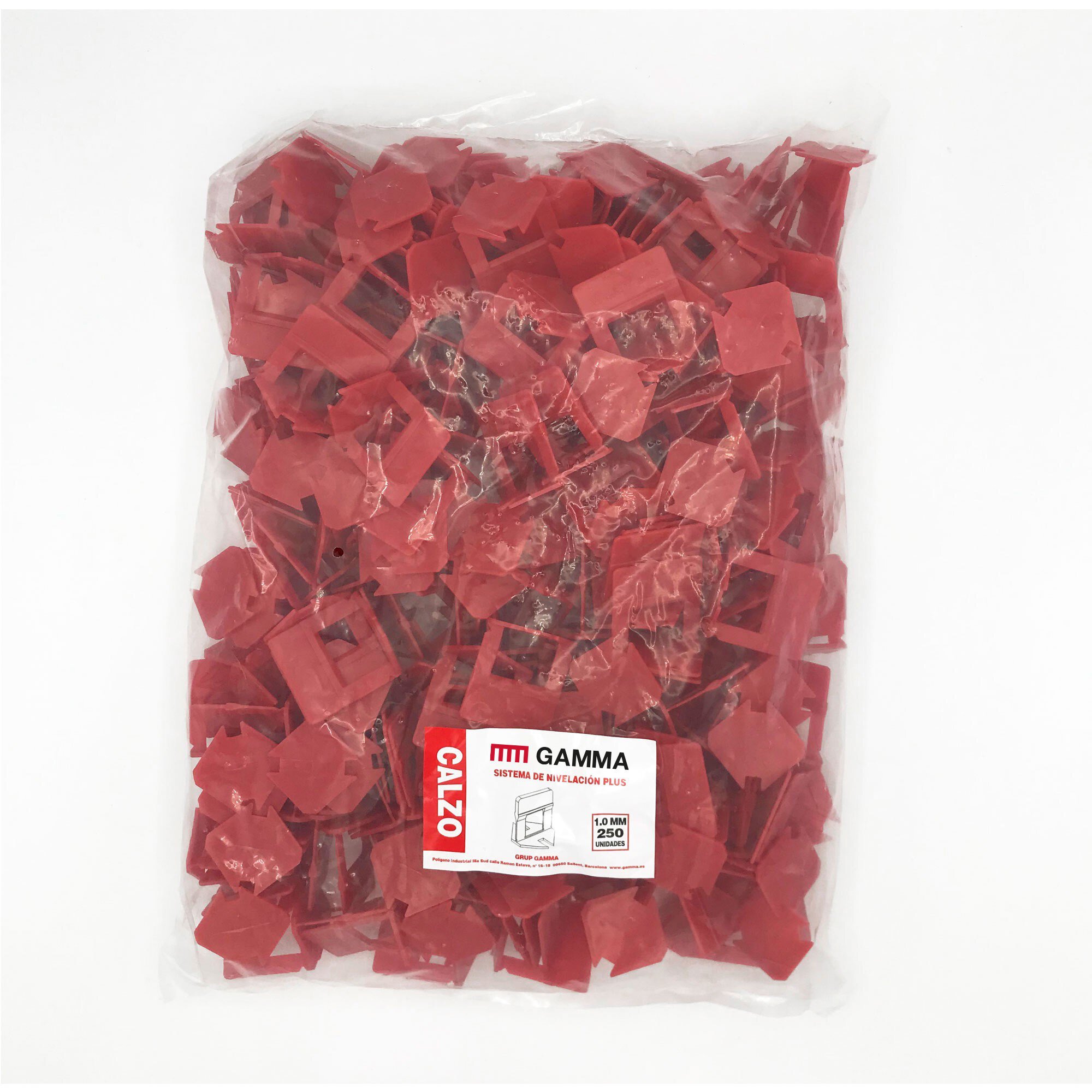 Bolsa nivelacion Gamma Plus 250 calzos 1.5 mm