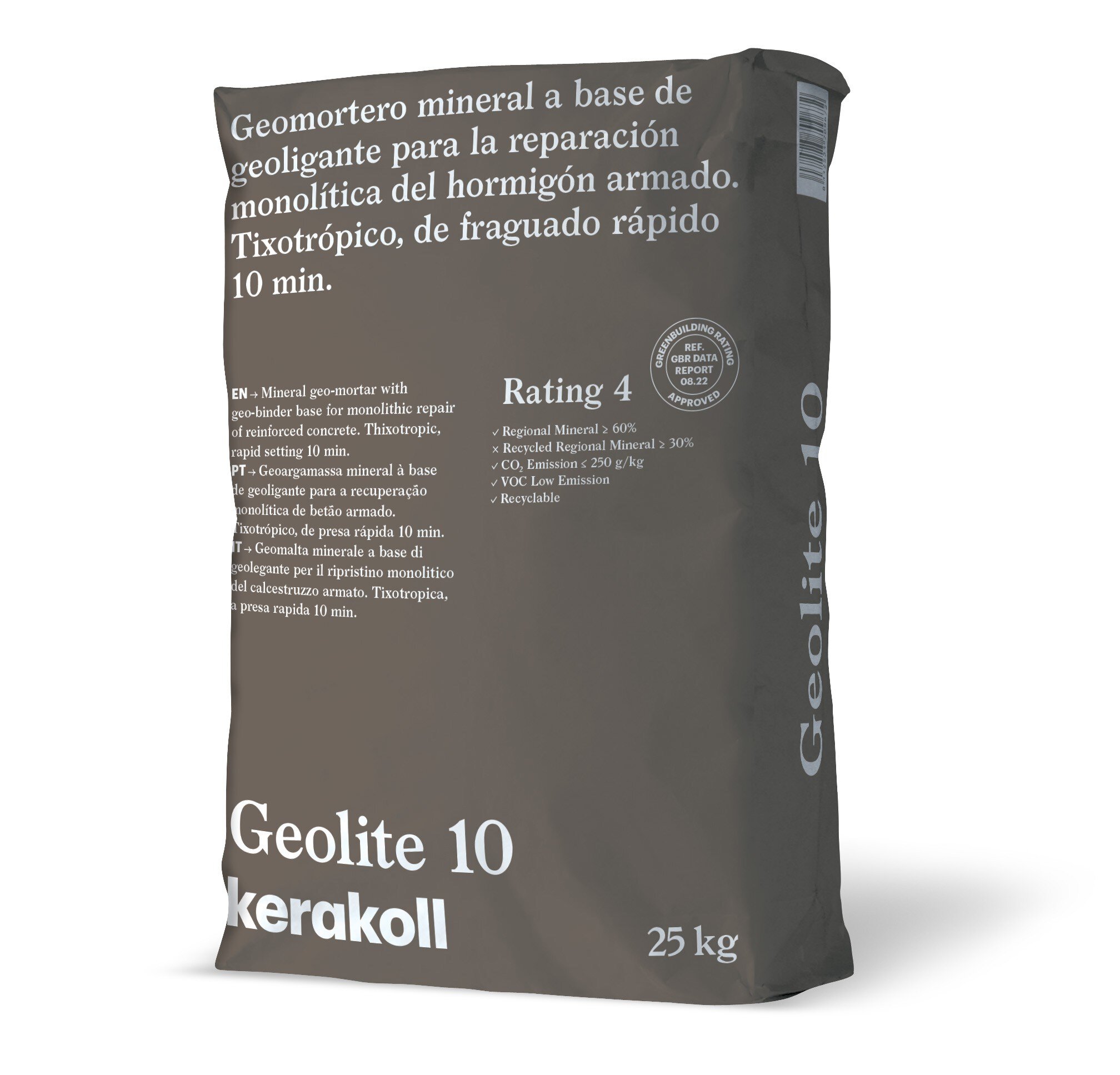 Saco Geomortero mineral reparador hormigon Kerakoll GEOLITE 10 ref. 70967