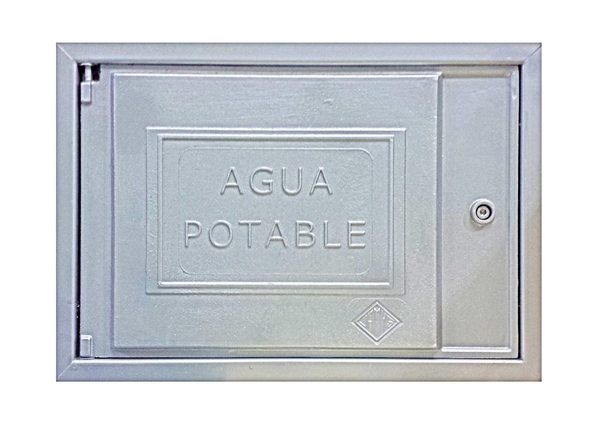 Tapa registro pared aluminio 30x45 aigues potables (cat.)