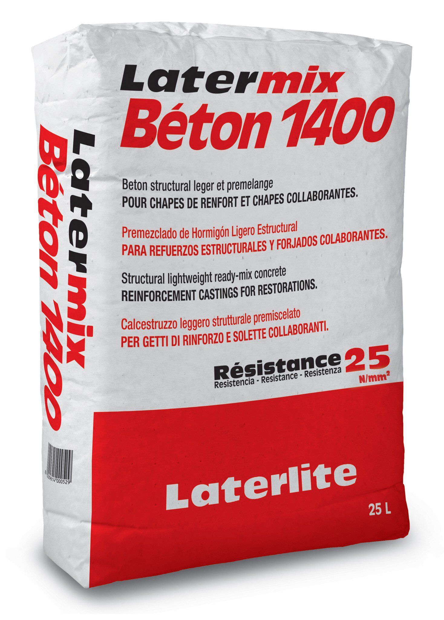 Saco latermix beton 1400 (25 litros)