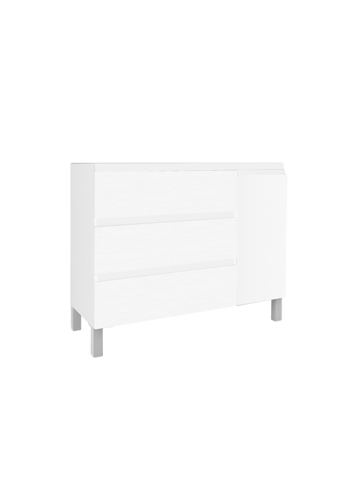 Mueble Baho Nordic Blanco mate 3C 1P 120x45 a suelo
