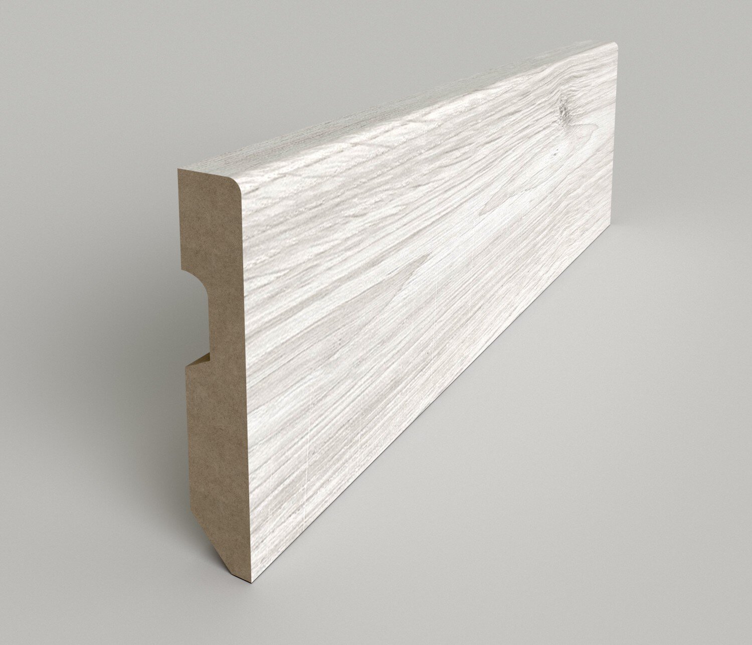 Pz.suelo laminado rodap.80 roble polar 2.44 ml