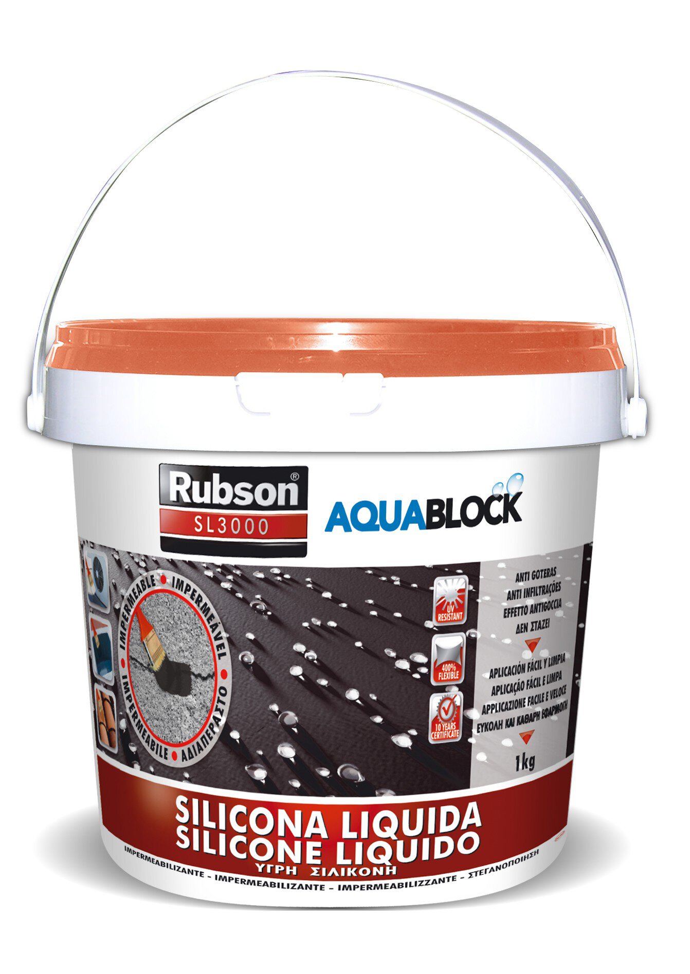 Henkel silicona rubson liquida teja 1kg
