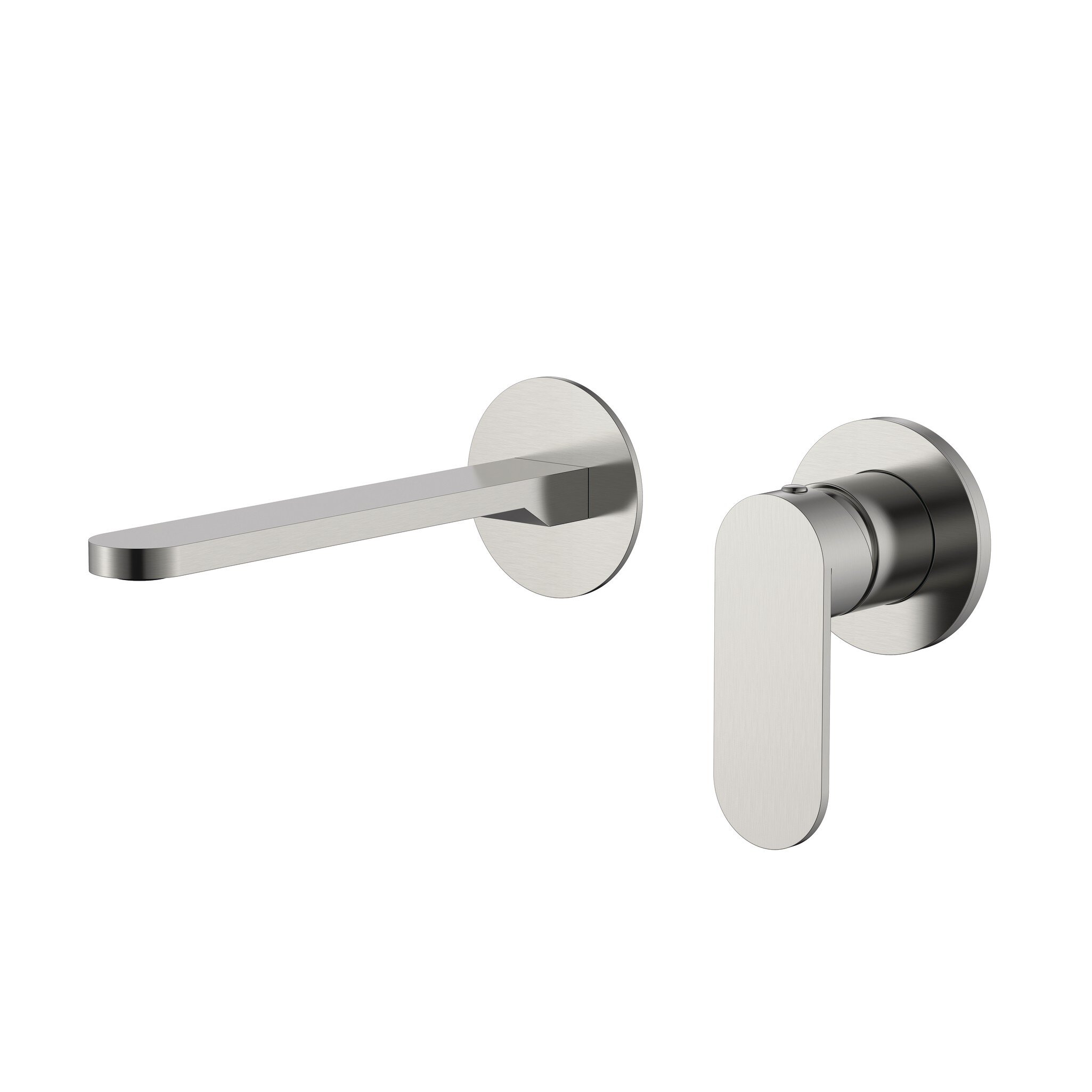 Grifo de lavabo empotrable Baho Otto acero cepillado