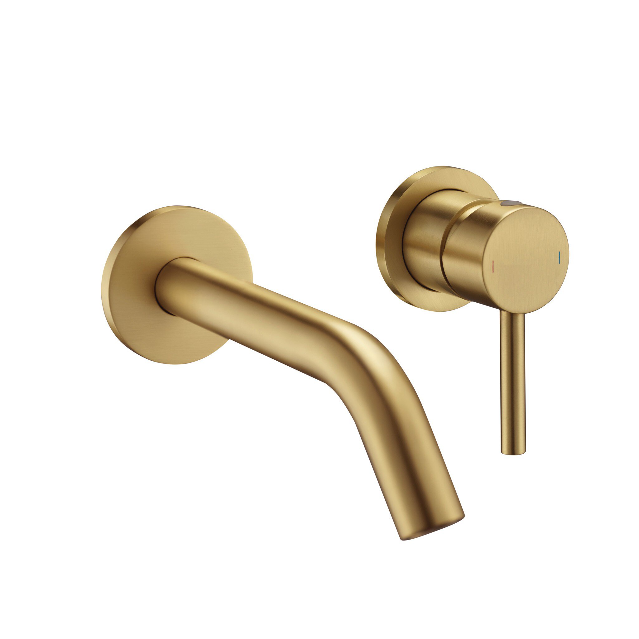 Grifo de lavabo empotrable Baho Rondo oro cepillado