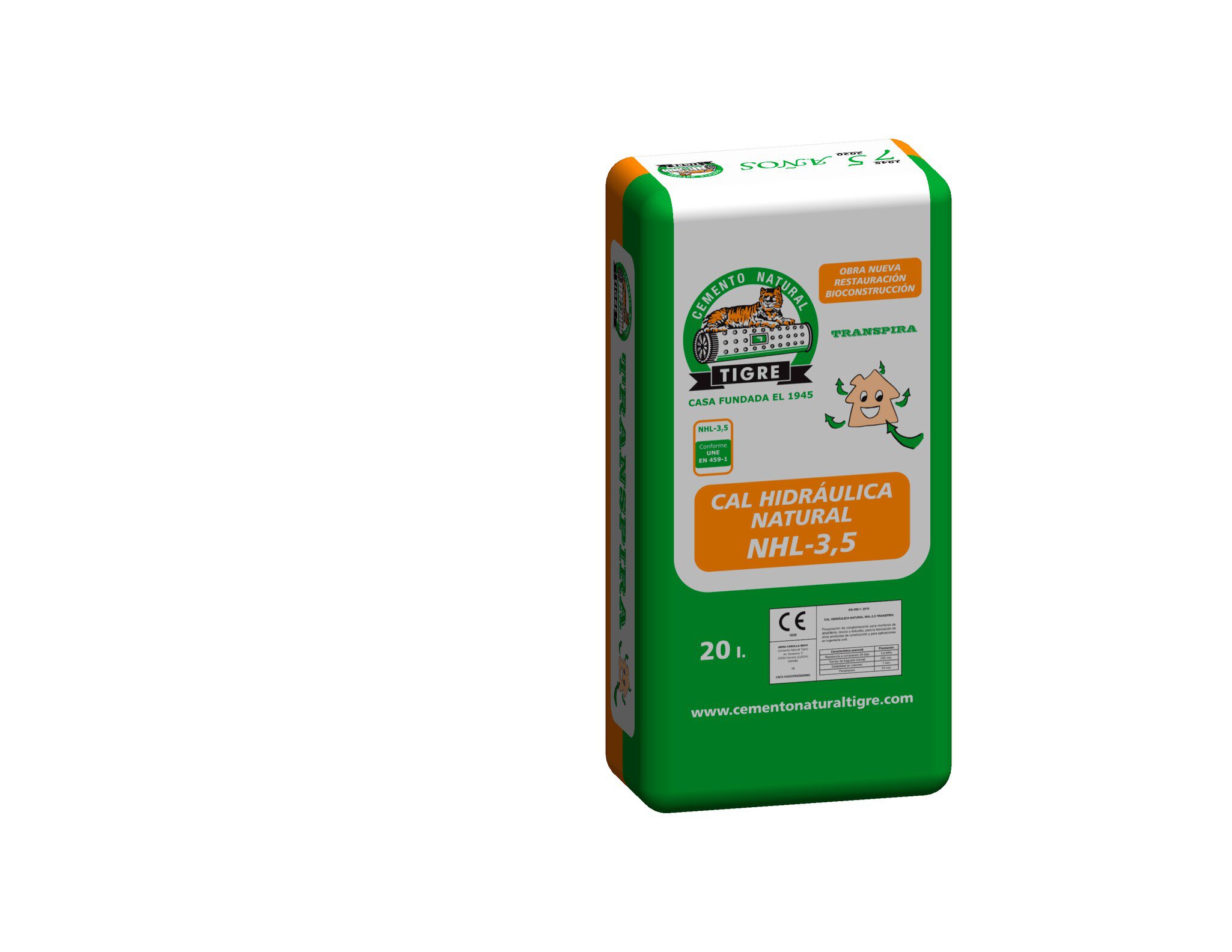 Saco Arids Catalunya cal hidraulica nhl 3.5 15kg