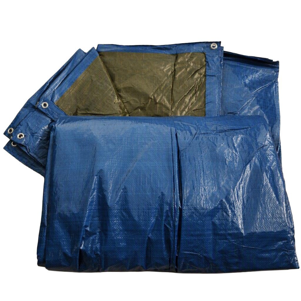 Toldo protector azul/verde 10x15 mts. 90 grs
