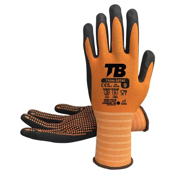 Pz. Guantes Tomas Bodero 715Na DOTAC mecánico con antideslizante en palma - talla 9