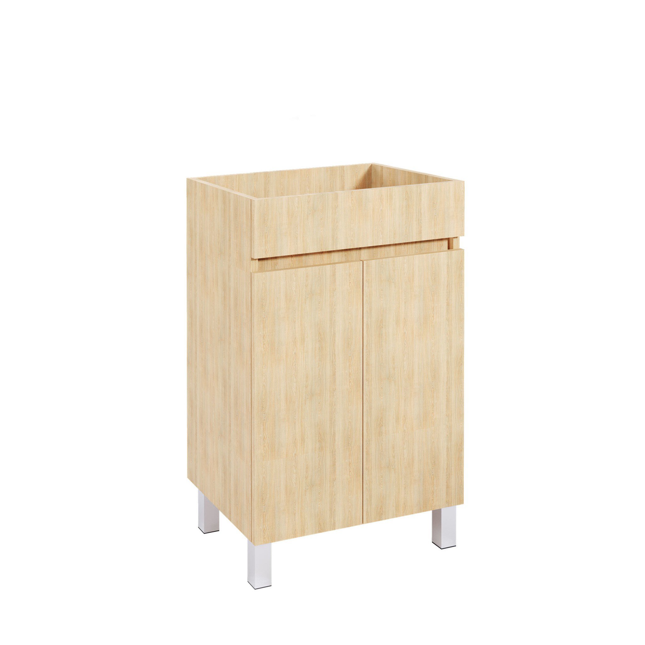 Mueble Baho Matty fondo reducido 2P a suelo 50 Fresno