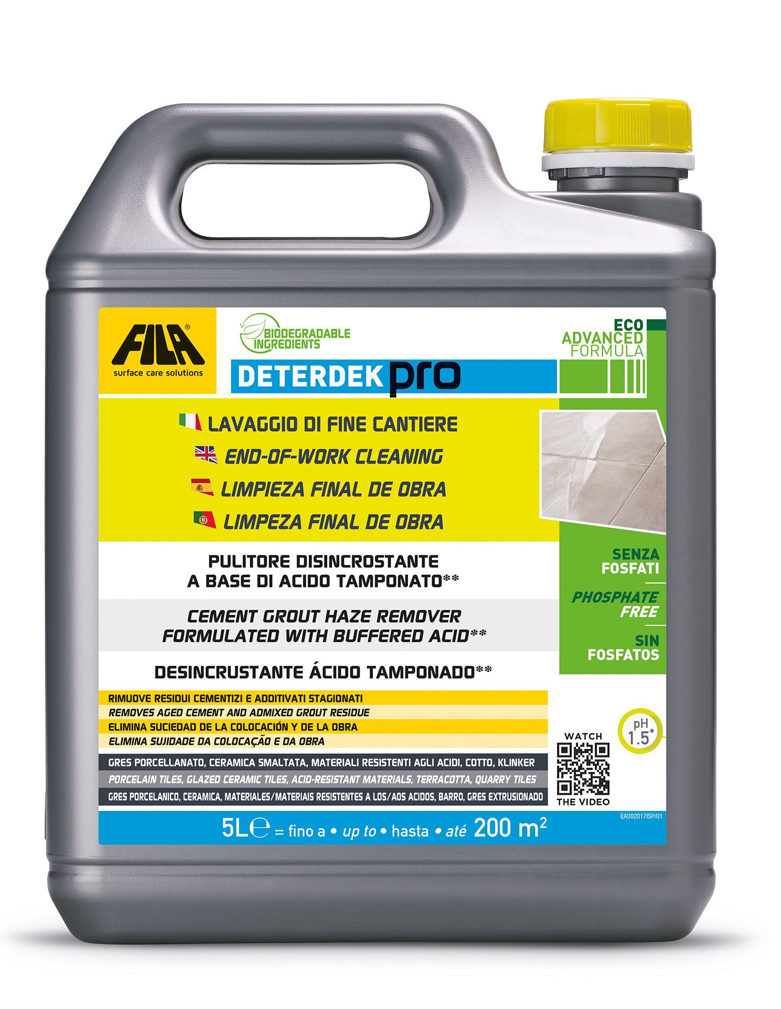 Bote (5l) Fila desincrustante Deterdek Pro