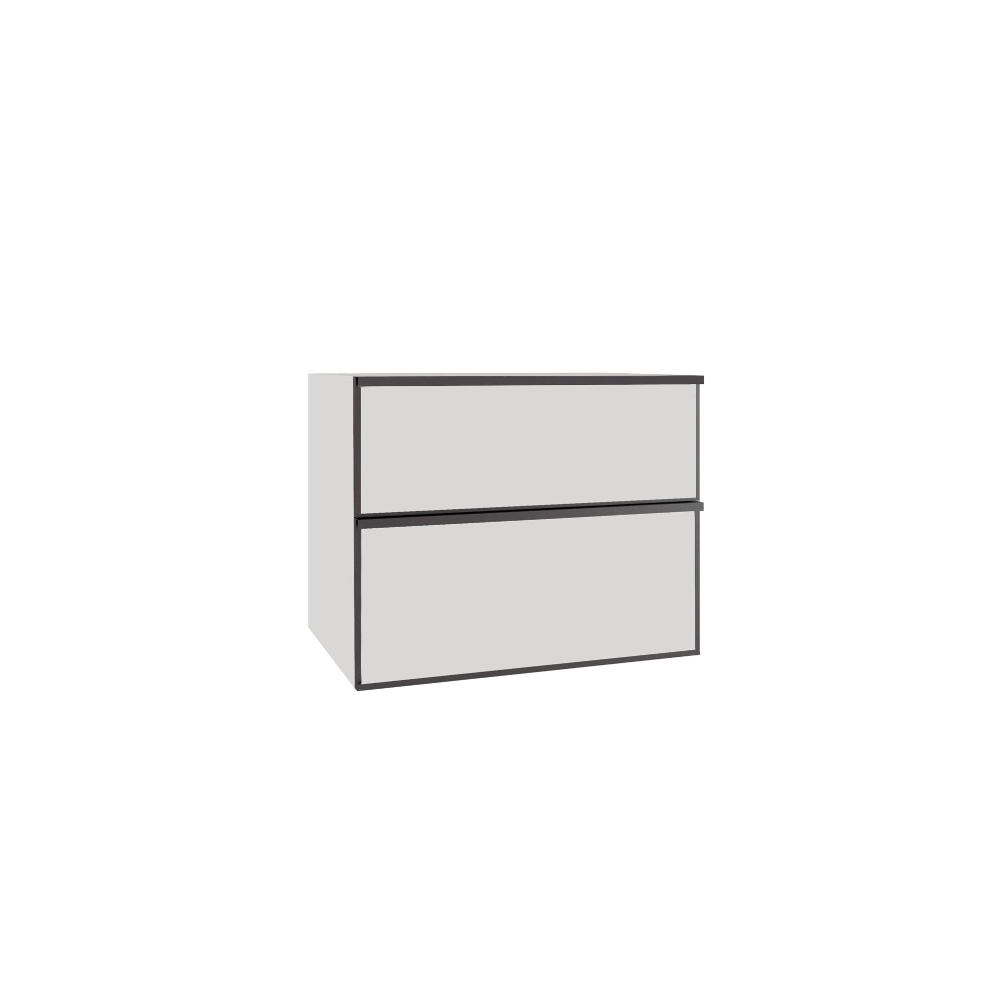Mueble Baho Quadro suspendido 80x45cm Gris Nube Mate