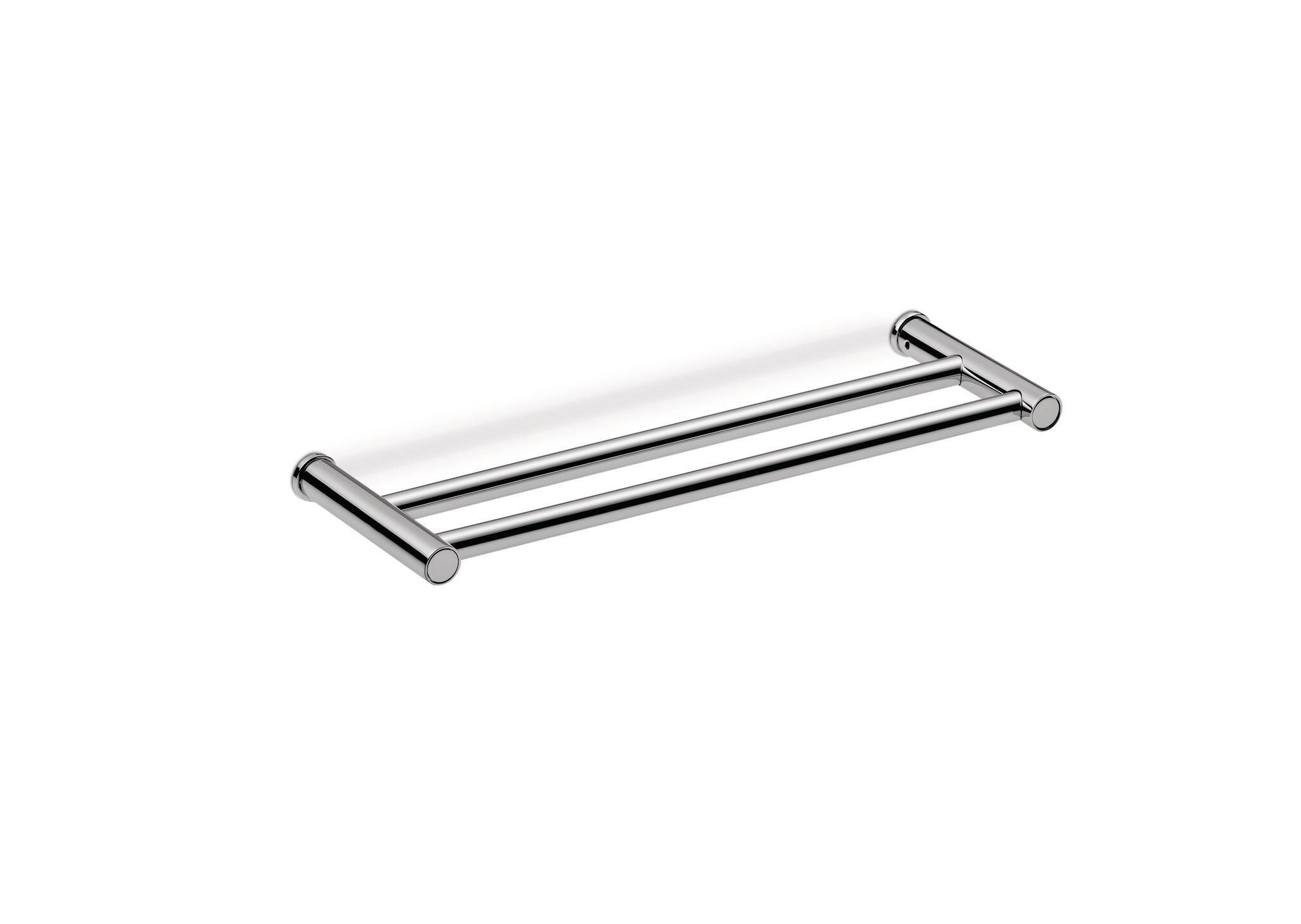Toallero barra doble Baho Dott 40 cm cromo