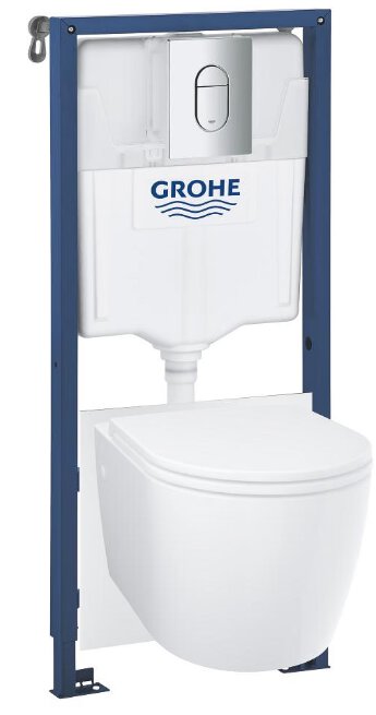Grohe 103849SH00 conjunto inodoro suspendido, rapid SL 5 en1 Bau Ceramic (2pcs)