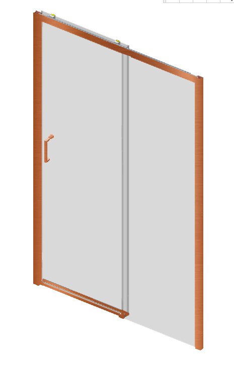 Mampara Baho Orizon Cobre 156-160cm