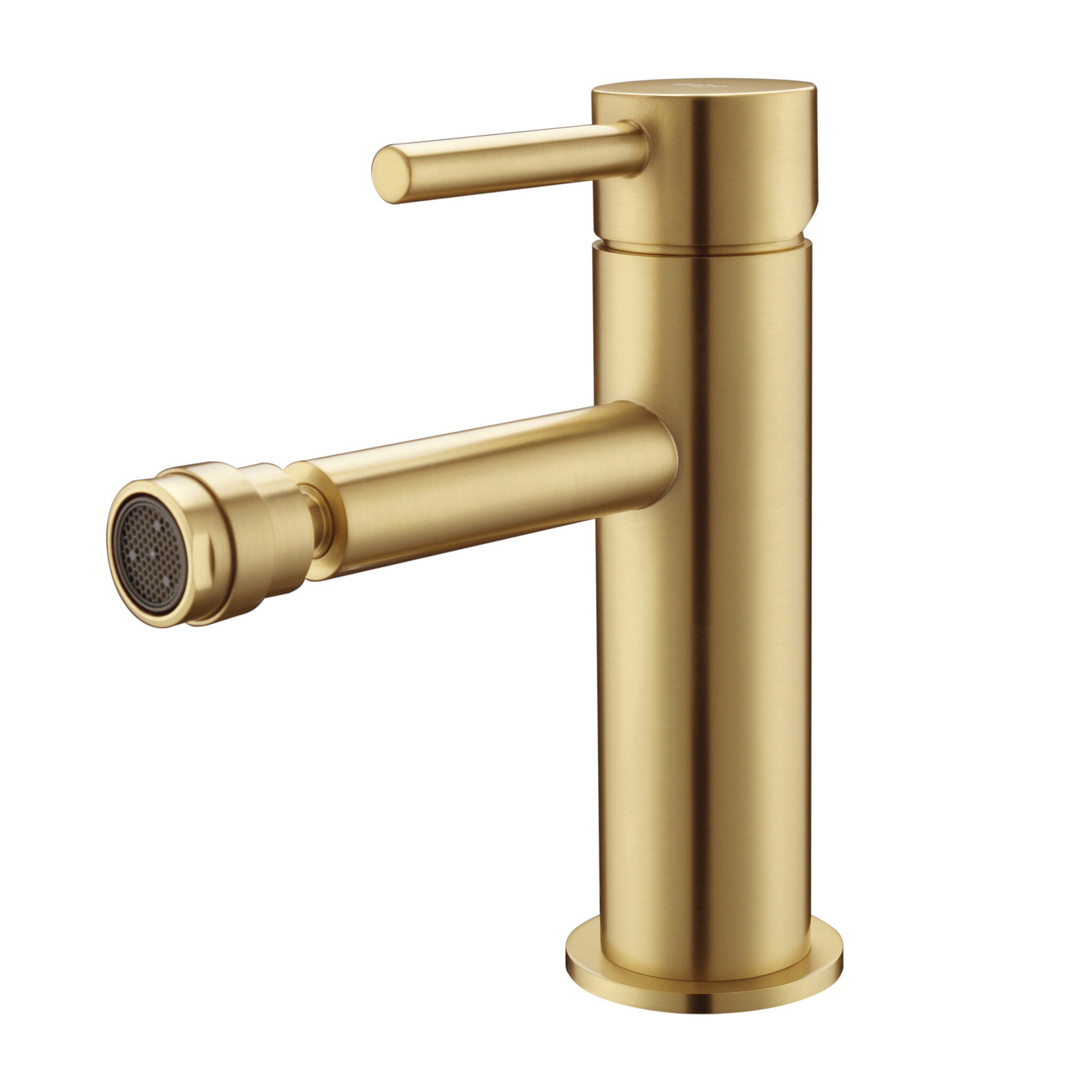 Grifo de bide Baho Rondo oro cepillado