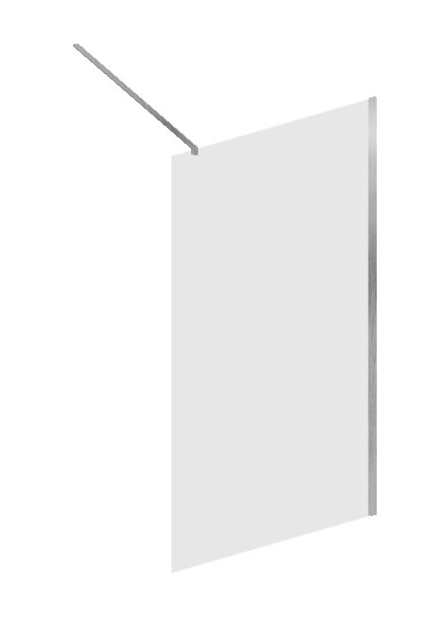 Mampara Baho Cala Cromo 120cm