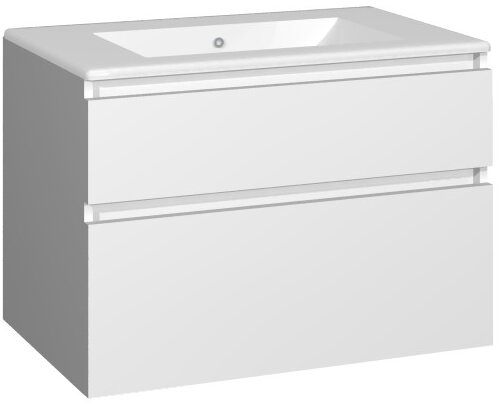 Mueble Baho Manning suspendido 80 blanco mate