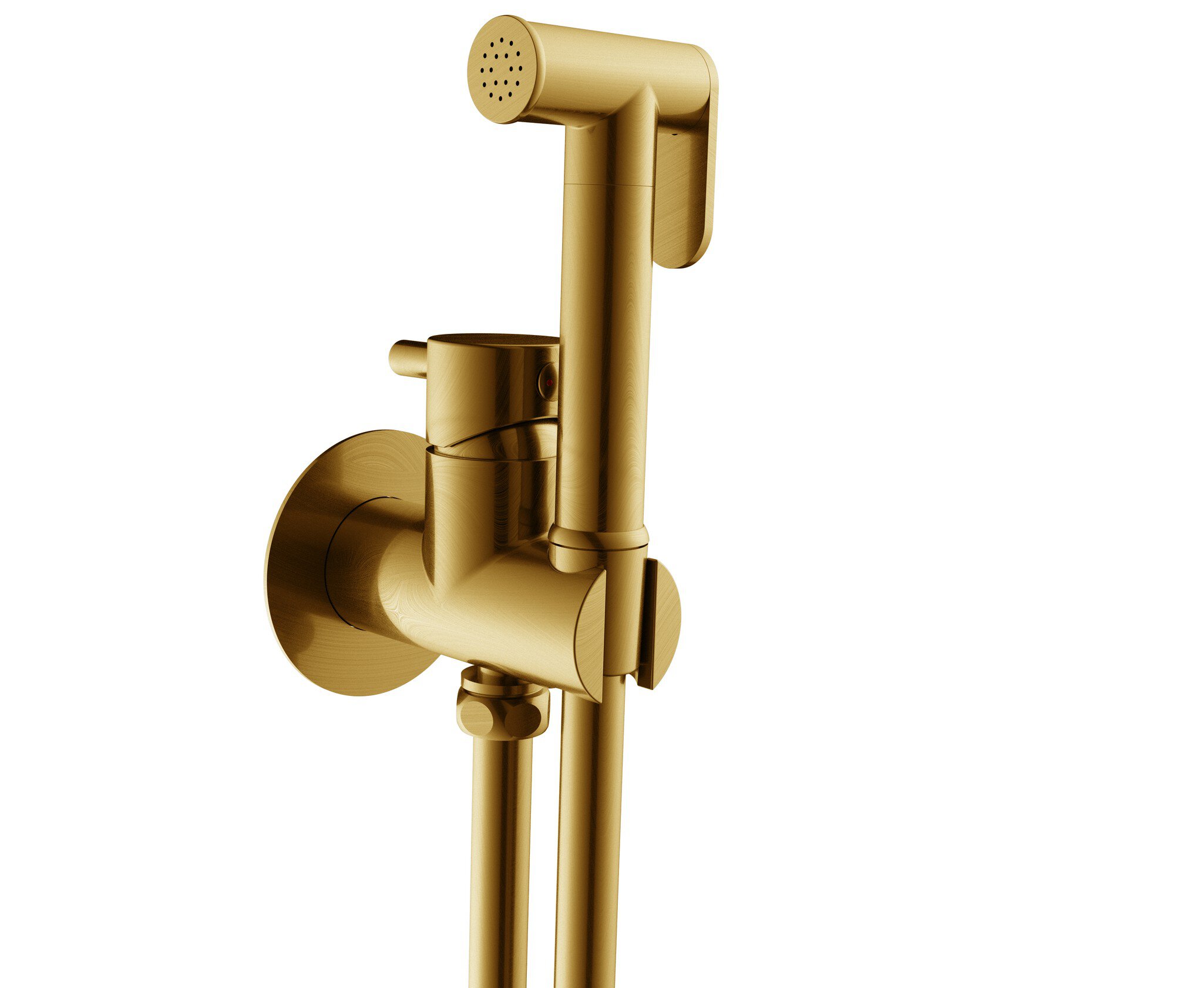 Grifo de bidet Baho Suma 7 para pared oro cepillado
