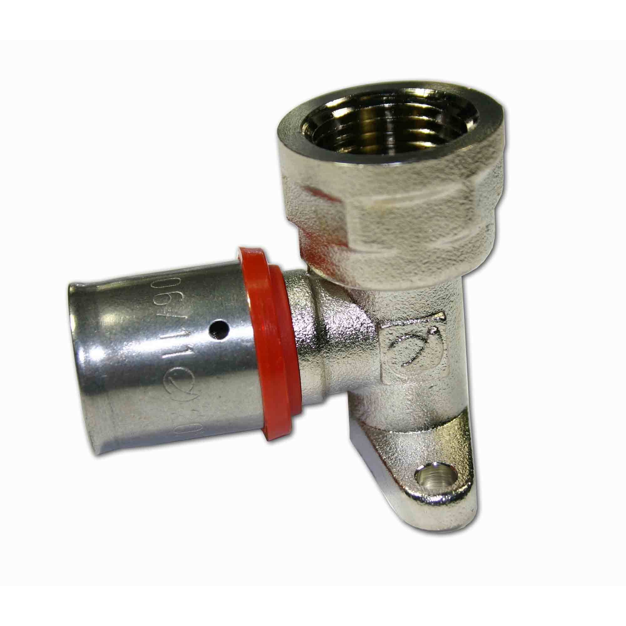 Pz. codo con soporte 20x1/2