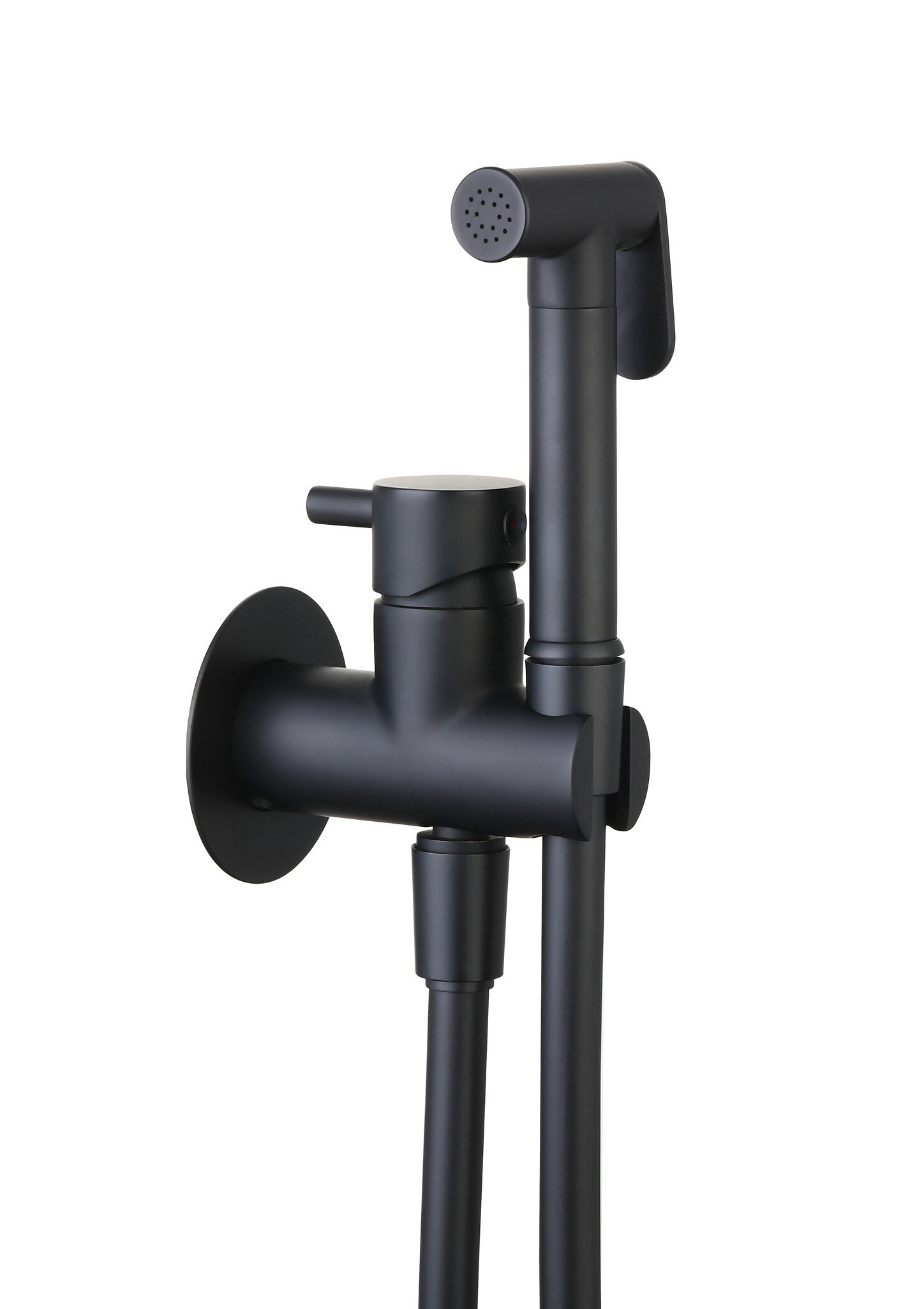 Grifo de bidet Baho Suma 7 para pared negro mate