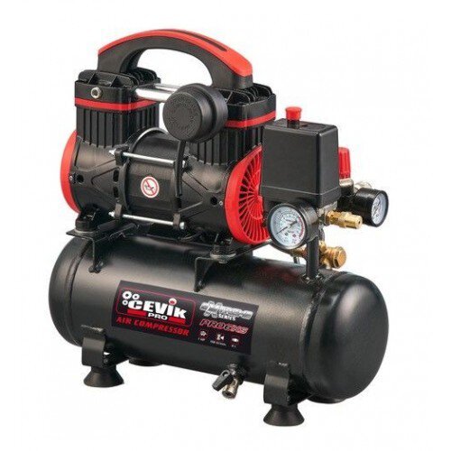 Pz. Cevik Compresor Silencioso Cevik Pro Extreme 6 Litros 1Hp CA-PRO6XS
