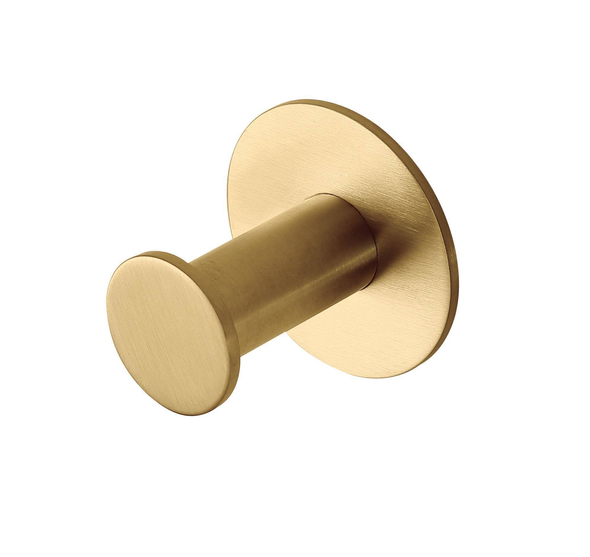Percha Baho Bolt oro cepillado (adhesivo 3M)