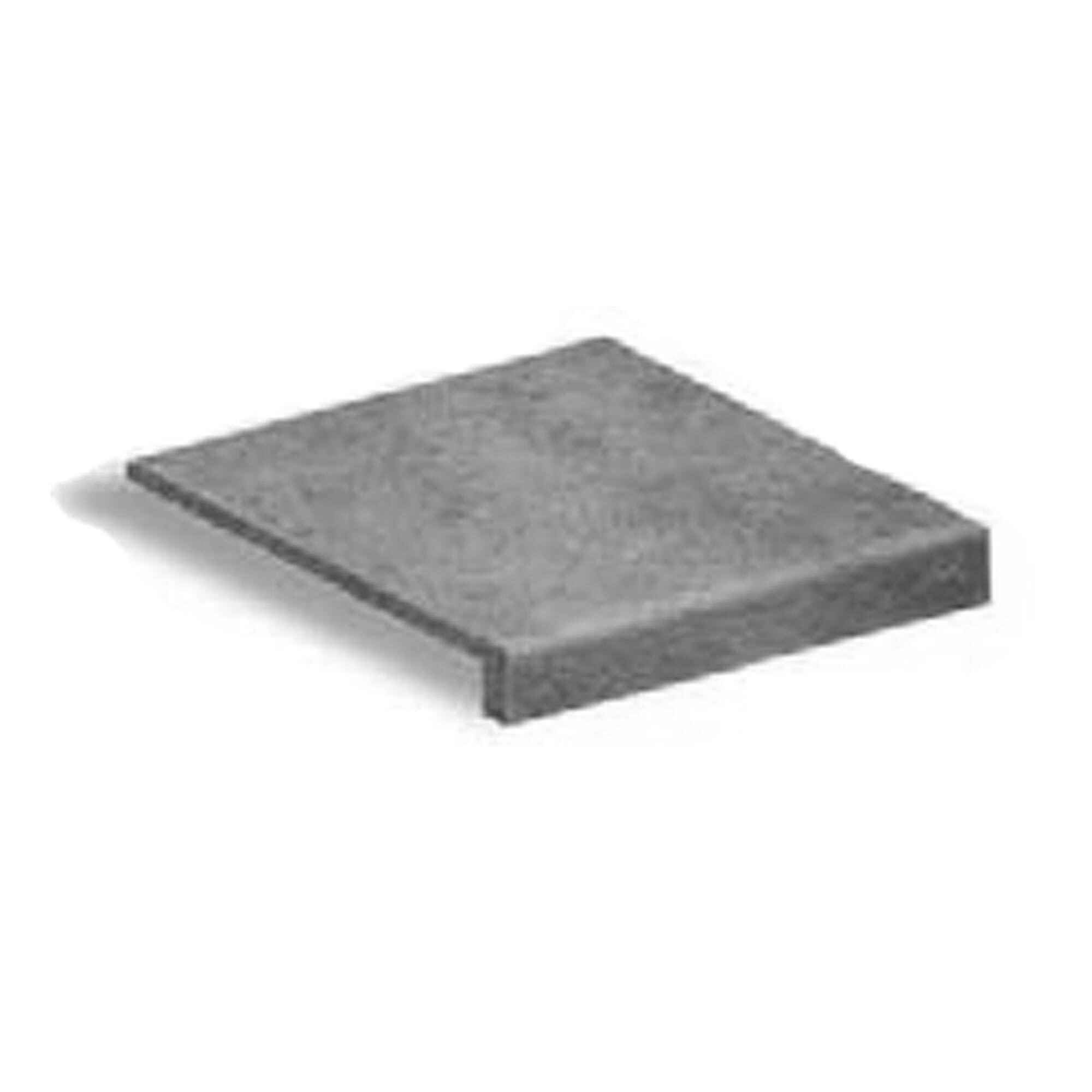 Pz. Natucer peldaño 30x33/4 curvo cuarcita antracita (extrem grafito)