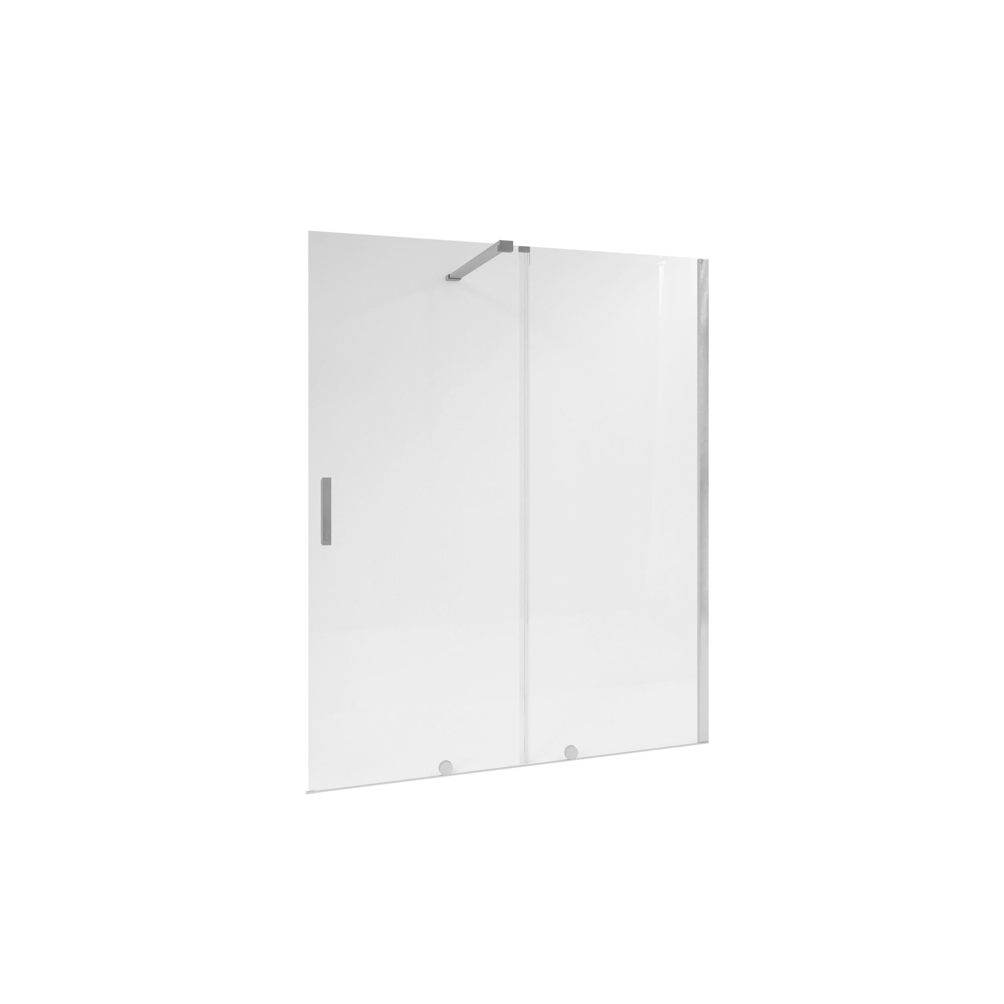 Mampara Baho Cielo con perfileria cromo 120 cm
