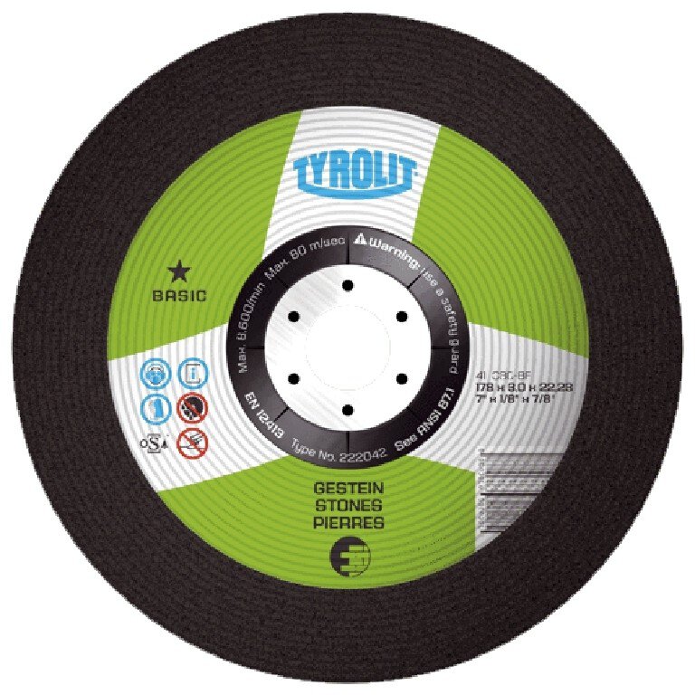 Disco corte de piedra Tyrolit 115x2.5x22.2 (c) basic 223025