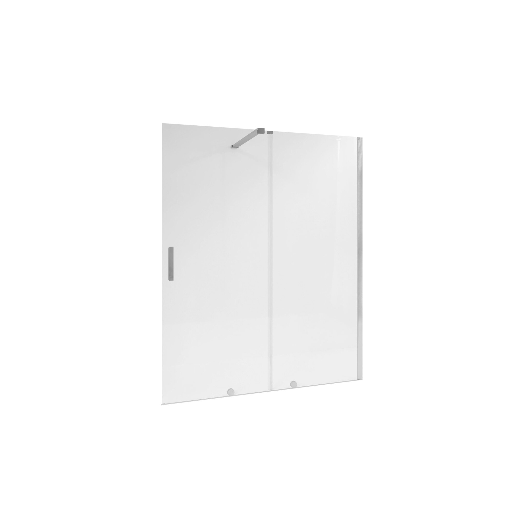 Mampara Baho Cielo con perfileria cromo 150 cm