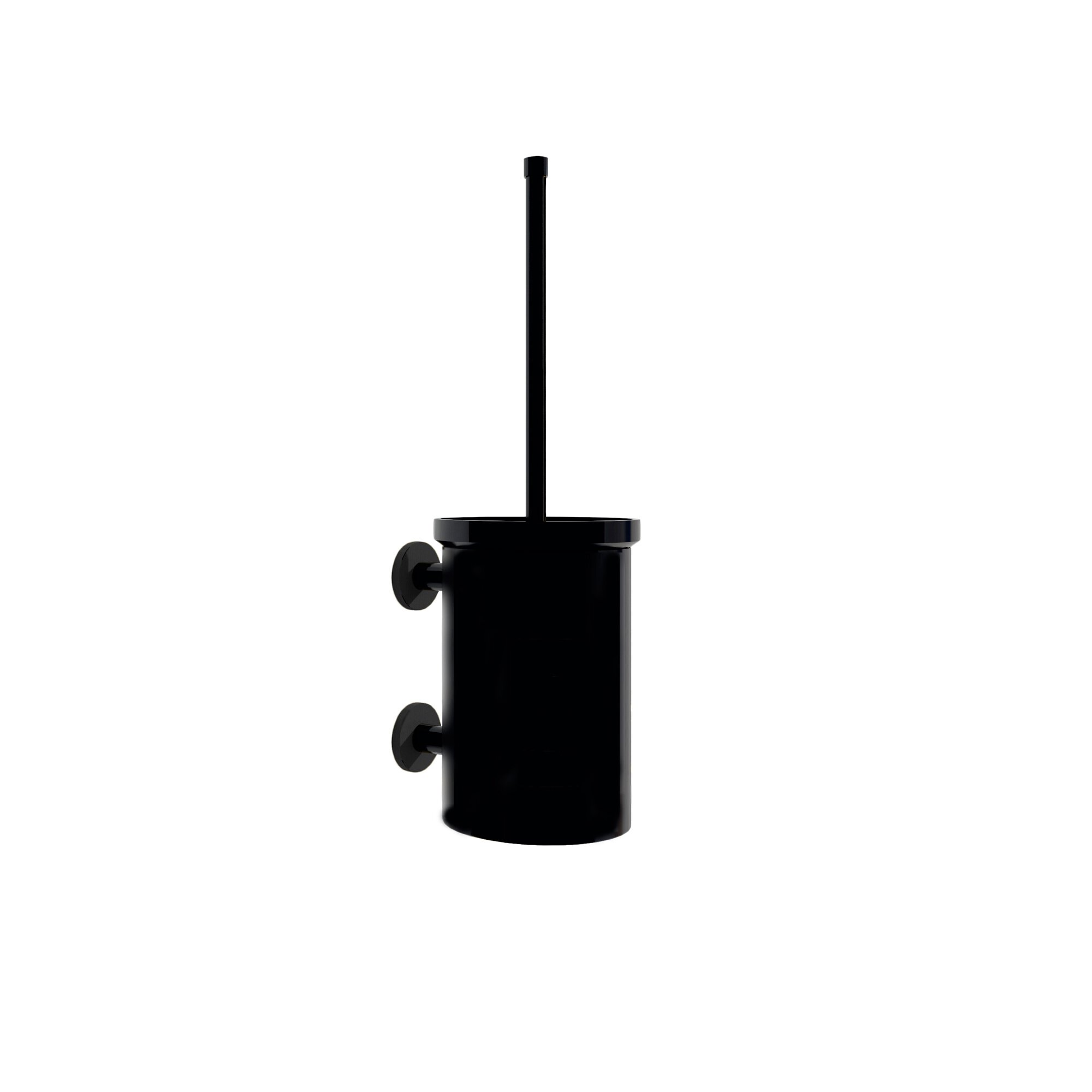 Escobillero Baho Stick Round Negro Mate (adhesivo)