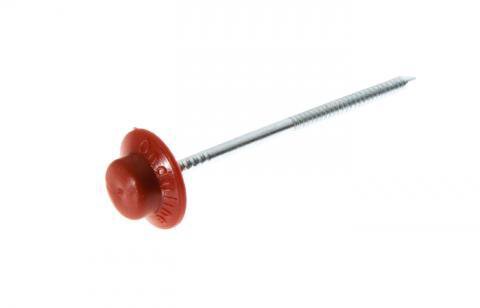Caja Onduline 400 ud. clavos pvc rojo 6-5.5