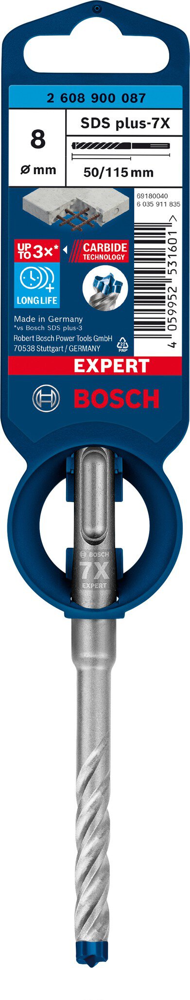Pz.broca Bosch SDS-plus-7X 8X50X115