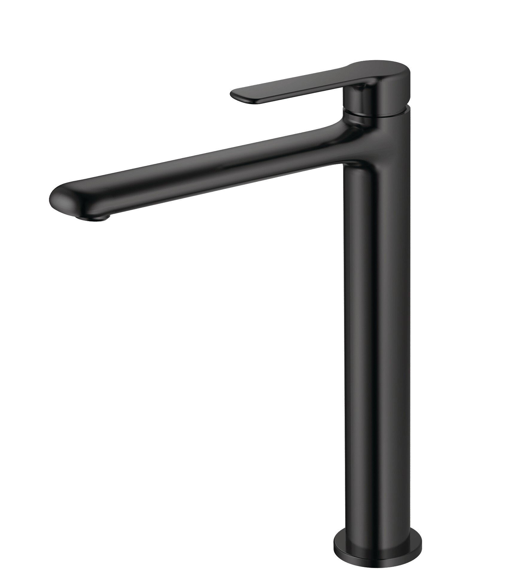Grifo de lavabo Baho Aura caño alto negro mate