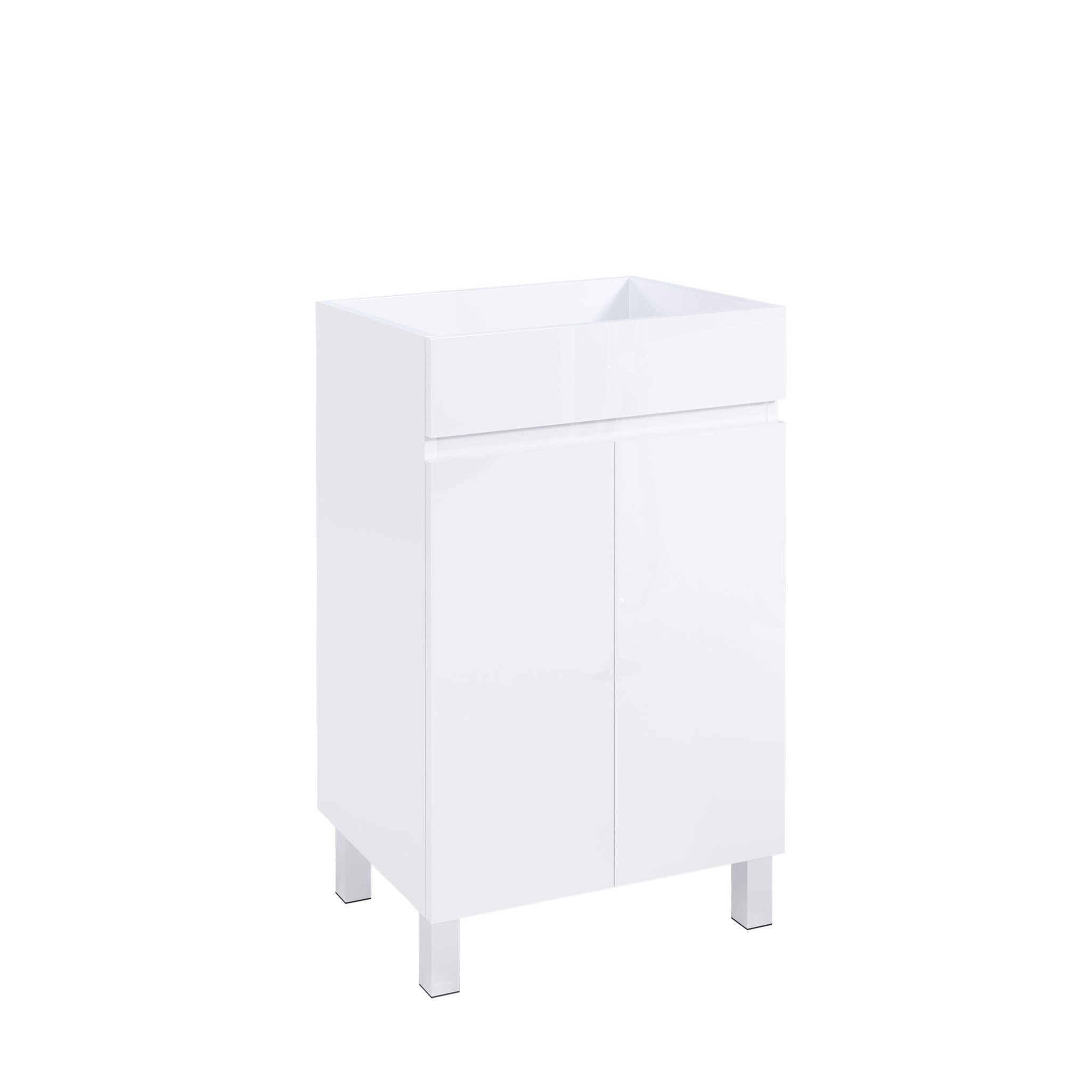 Mueble Baho Matty fondo reducido 2P a suelo 50 Blanco