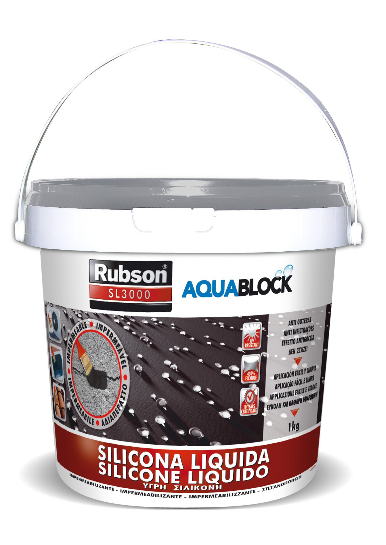 Henkel silicona rubson liquida gris 1kg