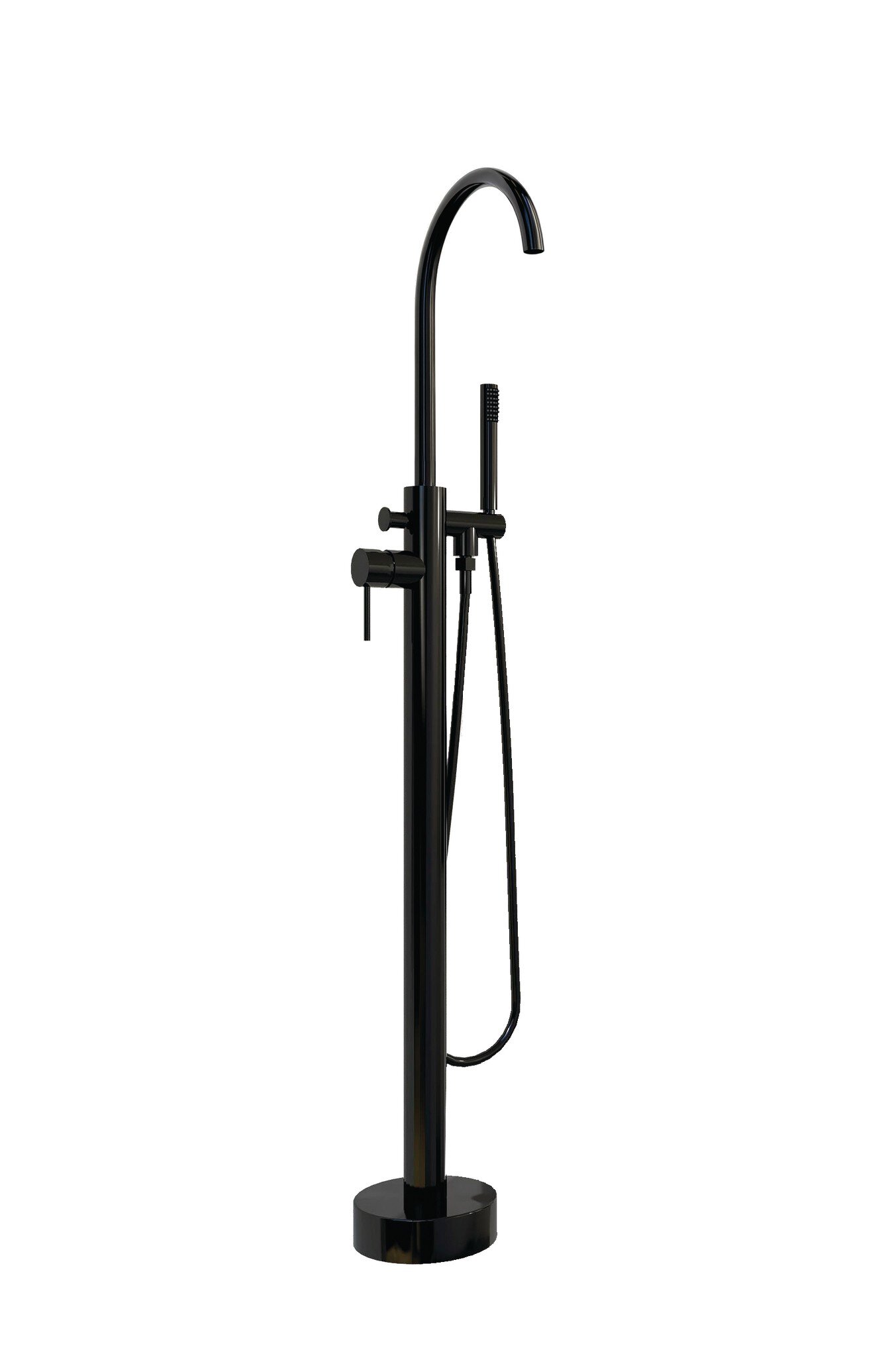 Grifo de bañera Baho Rondo Exenta negro