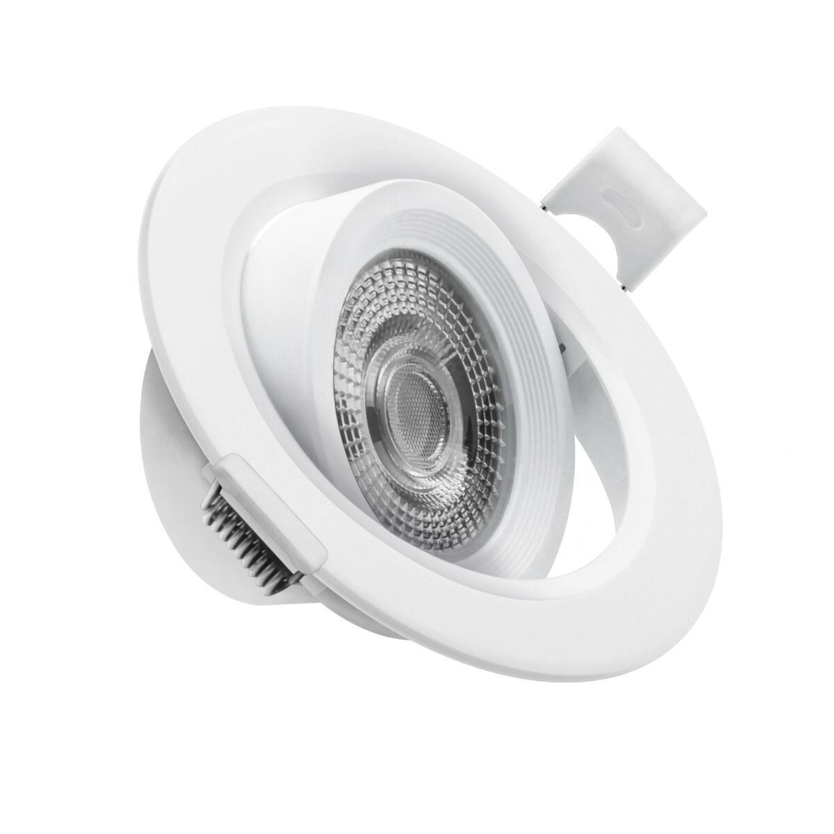 Pz. Matel aro led basculante redondo IP20 blanco 7w cct