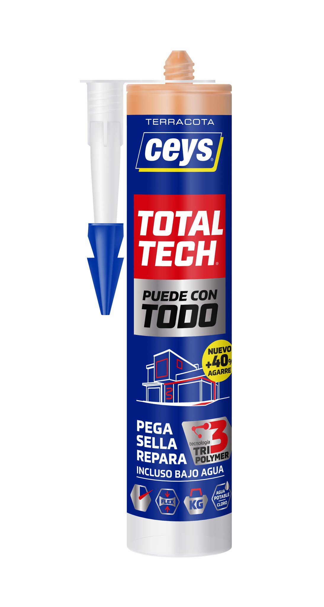 Cartucho masilla 290 ml Ceys total tech terracota