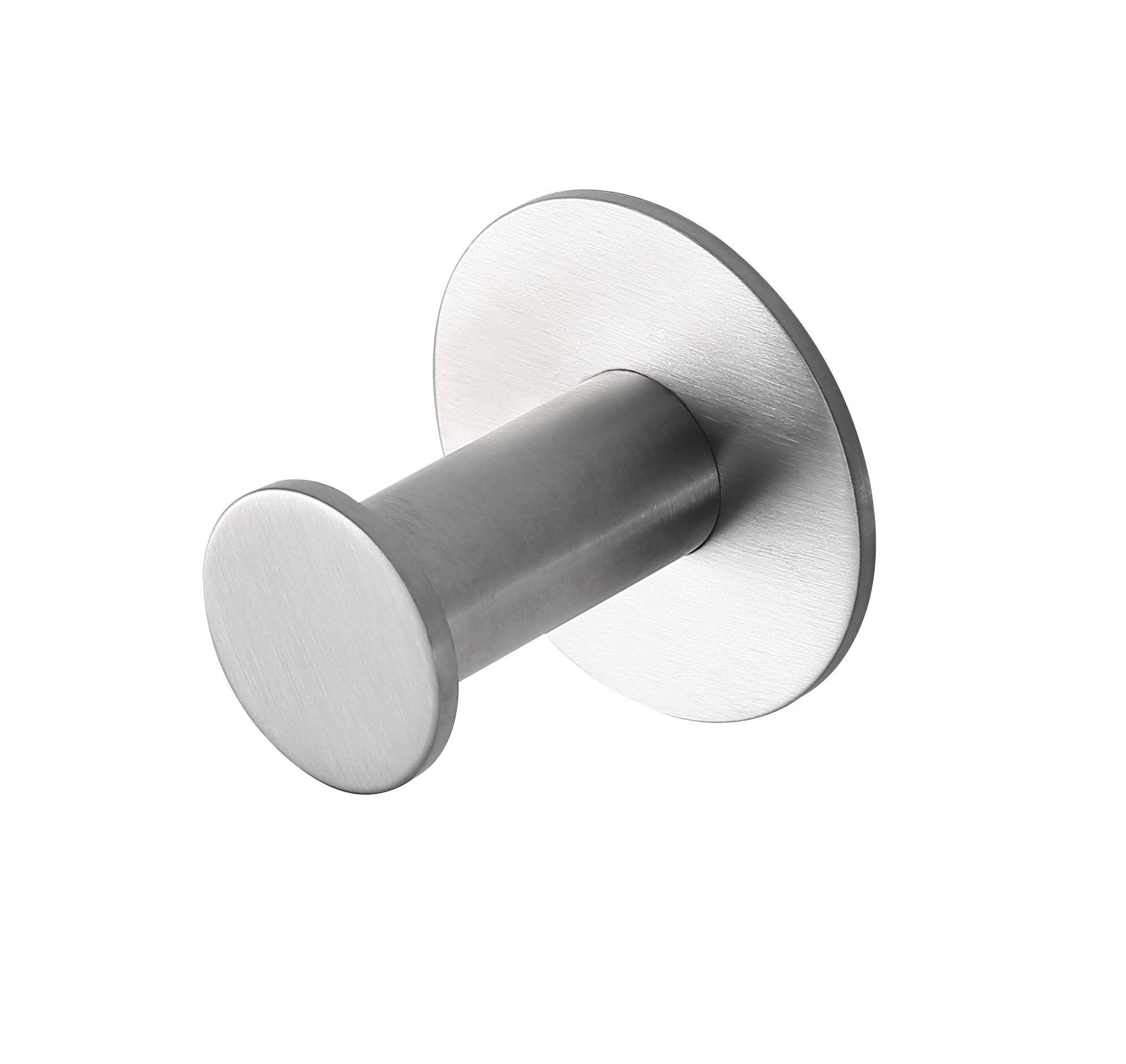 Percha Baho Bolt acero cepillado (adhesivo 3M)