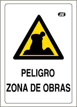 Pz. Jar señalizacion cartel obra peligro zona obras