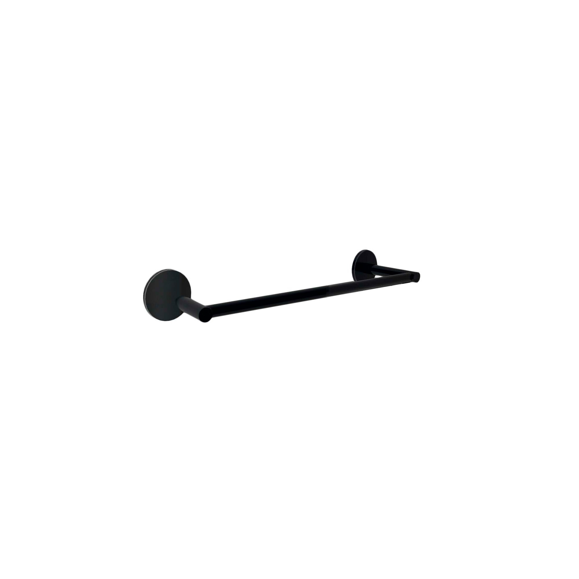 Toallero Baho Stick Round Negro Mate barra 20 cm