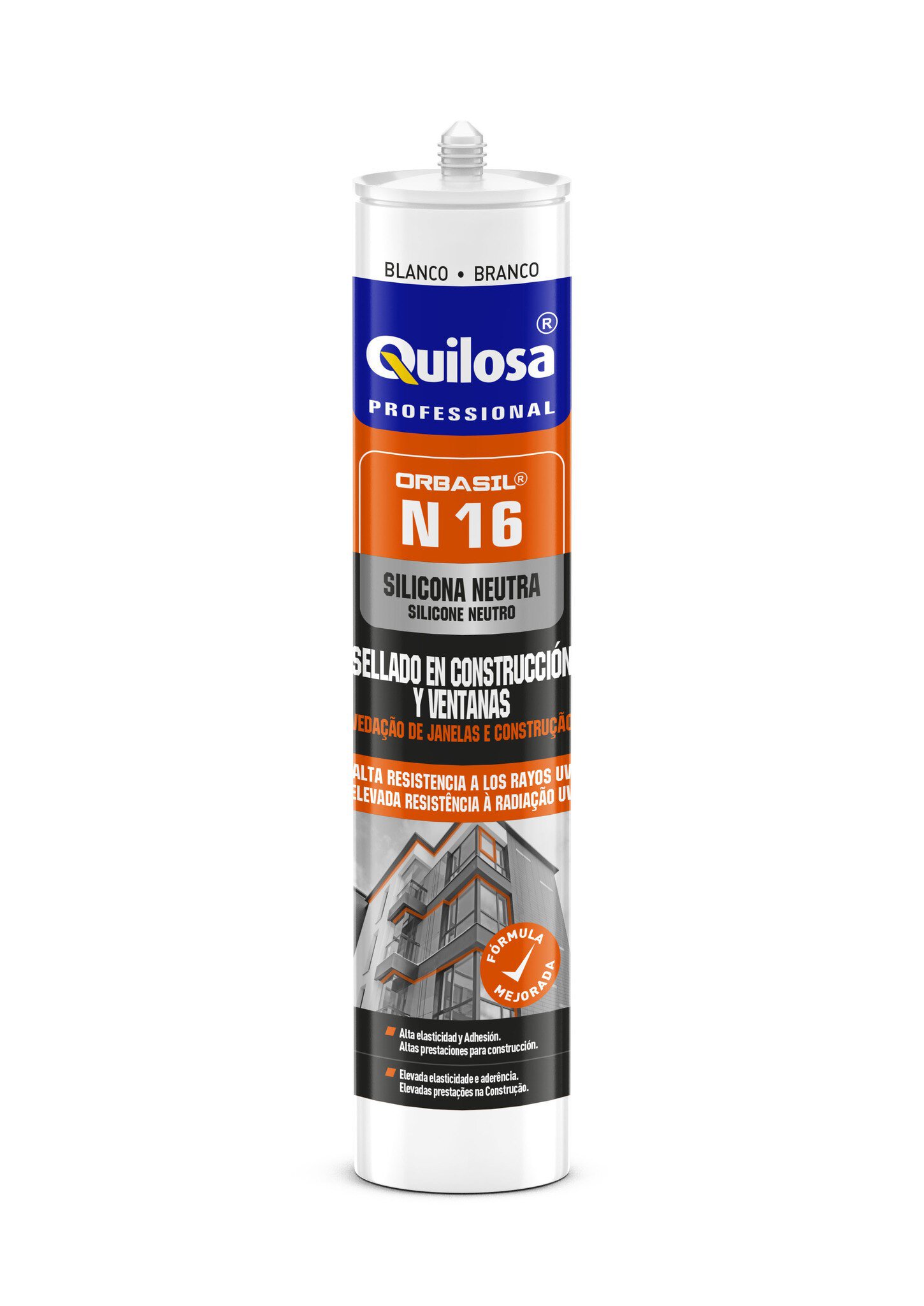 Cart.Quilosa silicona 300ml neutra n-16 transp.