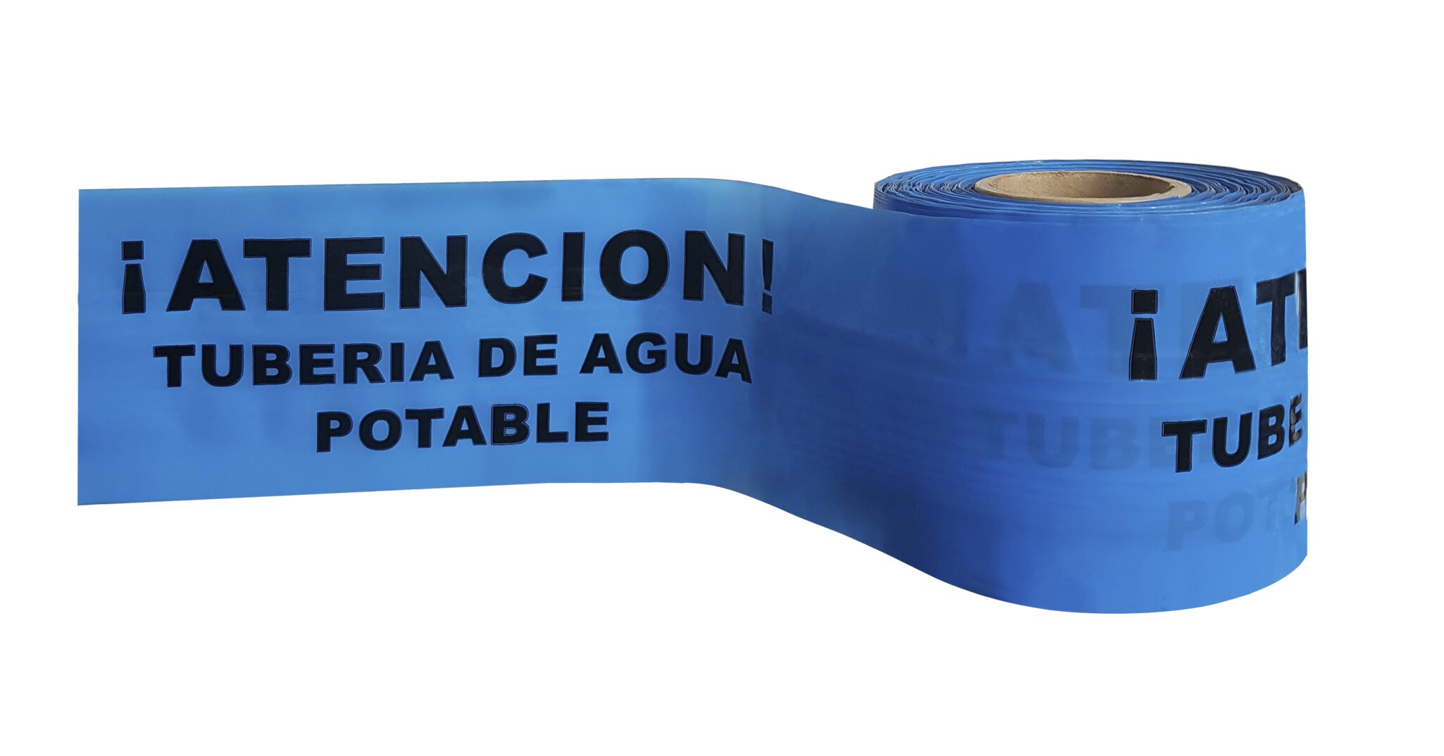 Pz. Cinta señalización JG atención tubería de agua 15x200m