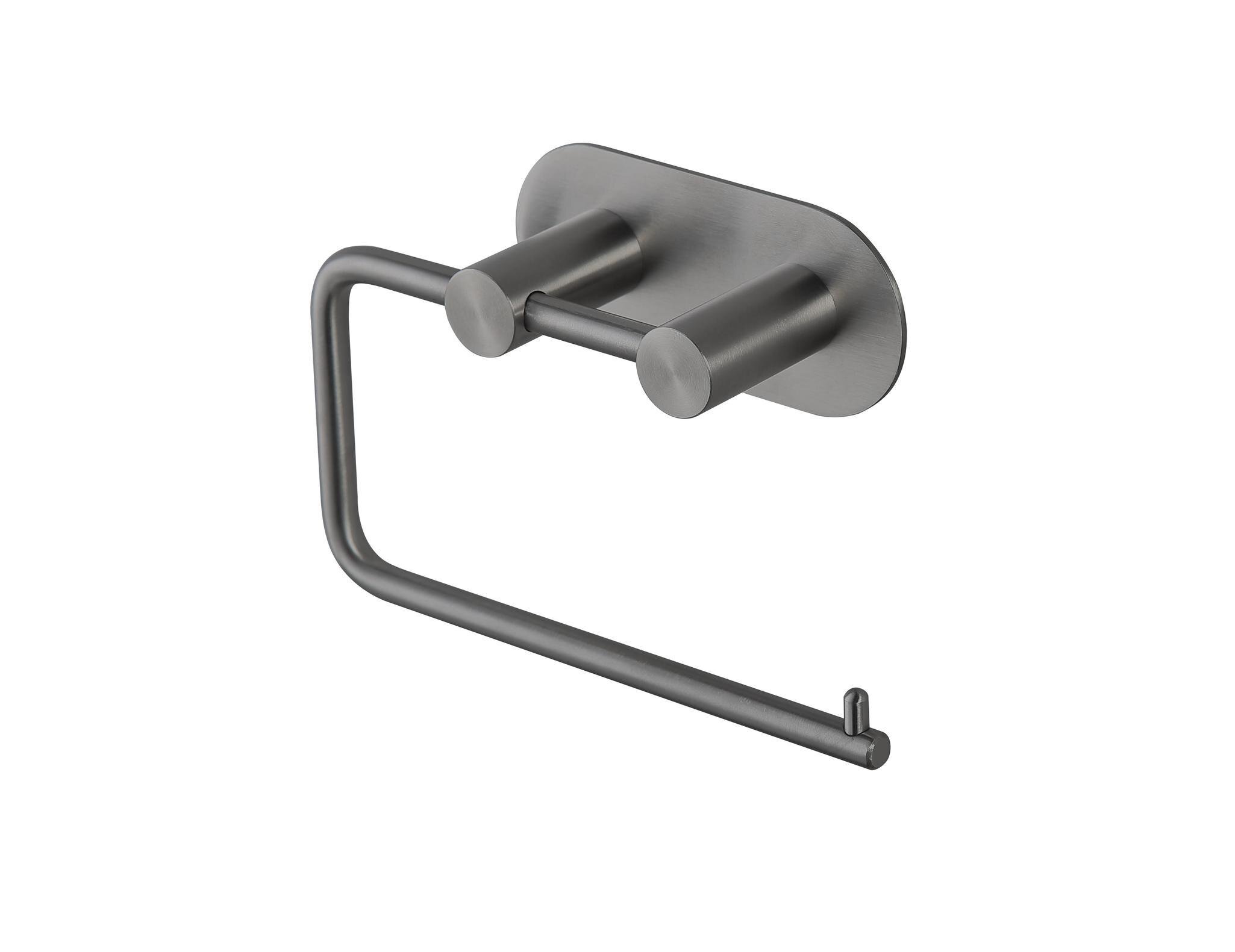 Portarollos Baho Bolt gunmetal (adhesivo 3M)