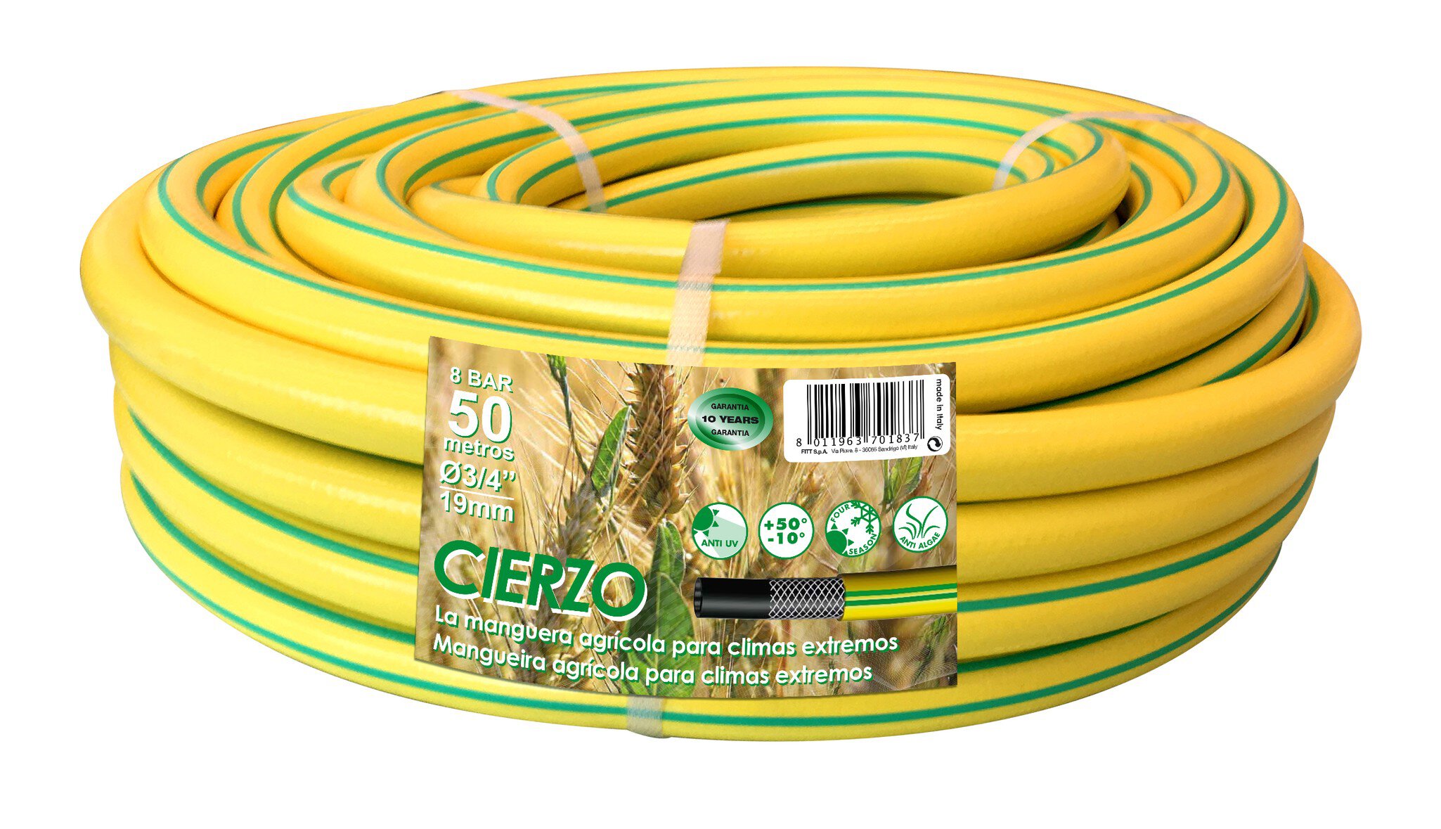 Rollo manguera construccion 50m 19x50