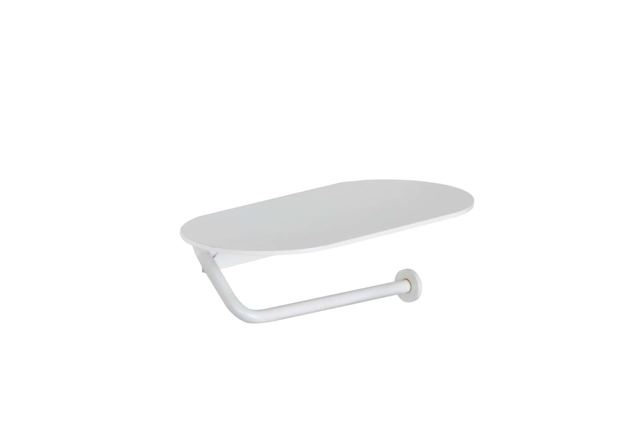 Portarrollos Baho Loops blanco mate (adhesivo)